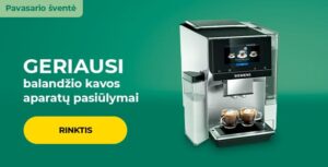 Geriausi balandžio kavos aparatų pasiūlymai
