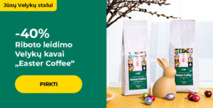 "-40% Riboto leidimo Velykų kavai „Easter Coffee“"