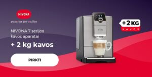 NIVONA 7 serijos kavos aparatai + 2 kg kavos