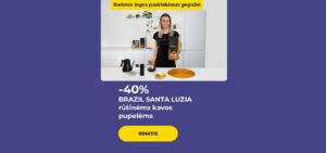 -40% BRAZIL SANTA LUZIA rūšinėms kavos pupelėms