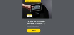 Bring old coffee machine and get a 200 EUR discount for Dr. Coffee C11