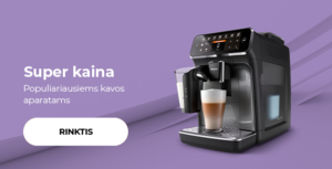 Super kaina populiariausiems kavos aparatams