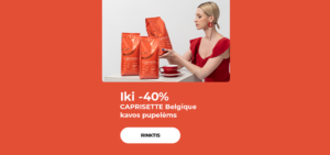 Iki -40% CAPRISETTE Belgique kavos pupelėms