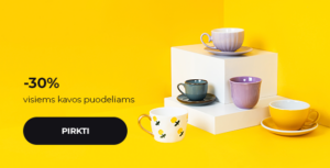 -30% visiems kavos puodeliams