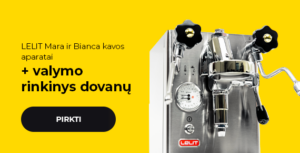 LELIT Mara ir Bianca kavos aparatai + valymo rinkinys dovanų