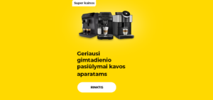 Geriausi gimtadienio pasiūlymai kavos aparatams