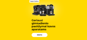 Geriausi gimtadienio pasiūlymai kavos aparatams
