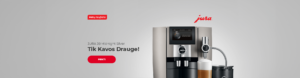 JURA J8 Midnight Silver – tik Kavos Drauge!