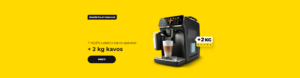 PHILIPS LatteGo kavos aparatai + 2 kg kavos