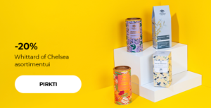 -20% Whittard of Chelsea asortimentui