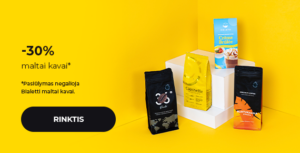-30% KAVOS DRAUGO maltai kavai