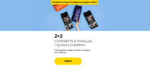 2+2 CAPRISETTE & PARALLEL 1 kg kavos pupelėms
