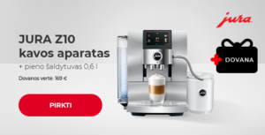 JURA Z10 kavos aparatas + pieno šaldytuvas 0,6 l