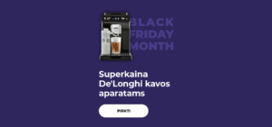 Superkaina De'Longhi kavos aparatams
