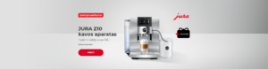 JURA Z10 kavos aparatas + pieno šaldytuvas 0,6 l