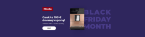 "Gaukite 100 € dovanų kuponą! Perkant MIELE kavos aparatą "