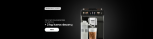 De'Longhi kavos aparatas virš 500 Eur + 2 kg kavos dovanų