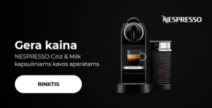 Gera kaina NESPRESSO Citiz & Milk kapsuliniams kavos aparatams