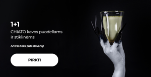 1+1 CHiATO kavos puodeliams ir stiklinėms