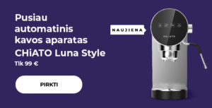 "Pusiau automatinis kavos aparatas CHiATO Luna Style"