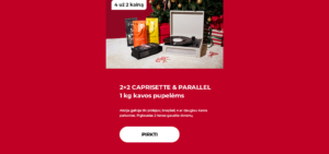 2+2 CAPRISETTE & PARALLEL 1 kg kavos pupelėms