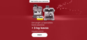 De'Longhi La Specialista kavos aparatas + 3 kg kavos
