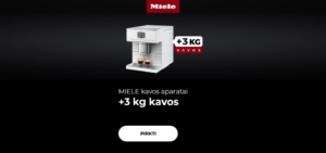 MIELE kavos aparatai + 3 kg kavos