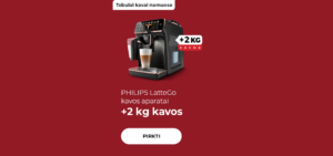 PHILIPS LatteGo kavos aparatai + 2 kg kavos