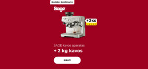 SAGE kavos aparatas + 2 kg kavos