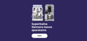 Superkainos populiariausiems kavos aparatams
