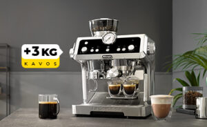 De'Longhi La Specialista kavos aparatas + 3 kg kavos
