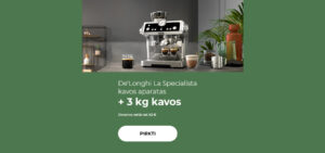De'Longhi La Specialista kavos aparatas + 3 kg kavos