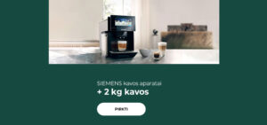 SIEMENS kavos aparatai + 2 kg kavos