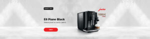 E8 Piano Black Bekompromisė kavos patirtis