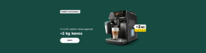 PHILIPS LatteGo kavos aparatai + 2 kg kavos