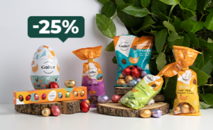 -25% šokoladui ir saldumynams