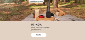 Iki -40% kavai ir kavos ruošimo prietaisams