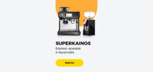 Espreso aparatai ir kavamalės