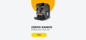 "GEROS KAINOS Philips kavos aparatai "