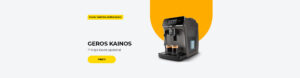 "GEROS KAINOS Philips kavos aparatai "