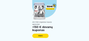 +150 € dovanų kuponas