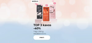 Birželio TOP 3 kavos -40%