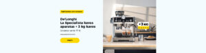 De'Longhi La Specialista kavos aparatas + 3 kg kavos