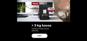 Perkant Miele kavos aparatą + 3 kg kavos