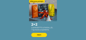 2+2 CAPRISETTE & PARALLEL 1 kg kavos pupelėms