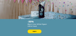 -30% Black Crow White Pigeon rūšinei kavai
