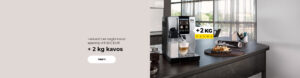 DeLonghi kavos aparatas virš 500 EUR + 2 kg kavos