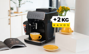 Perkant Philips LatteGo kavos aparatą + 2 kg kavos