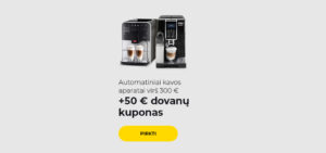 Automatiniai kavos aparatai virš 300 €